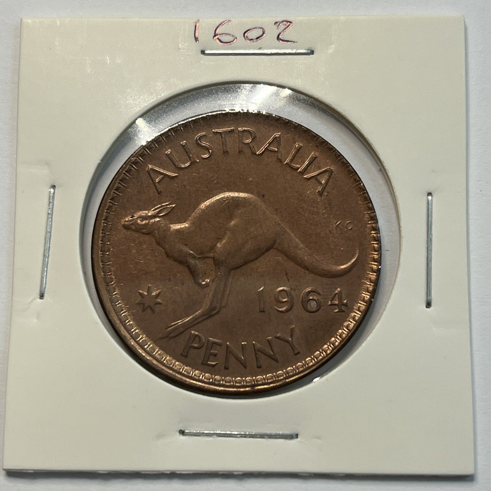 1964 Penny Coin - Struck Out of Collar Misstrike Error Lip - Scarce Predecimal