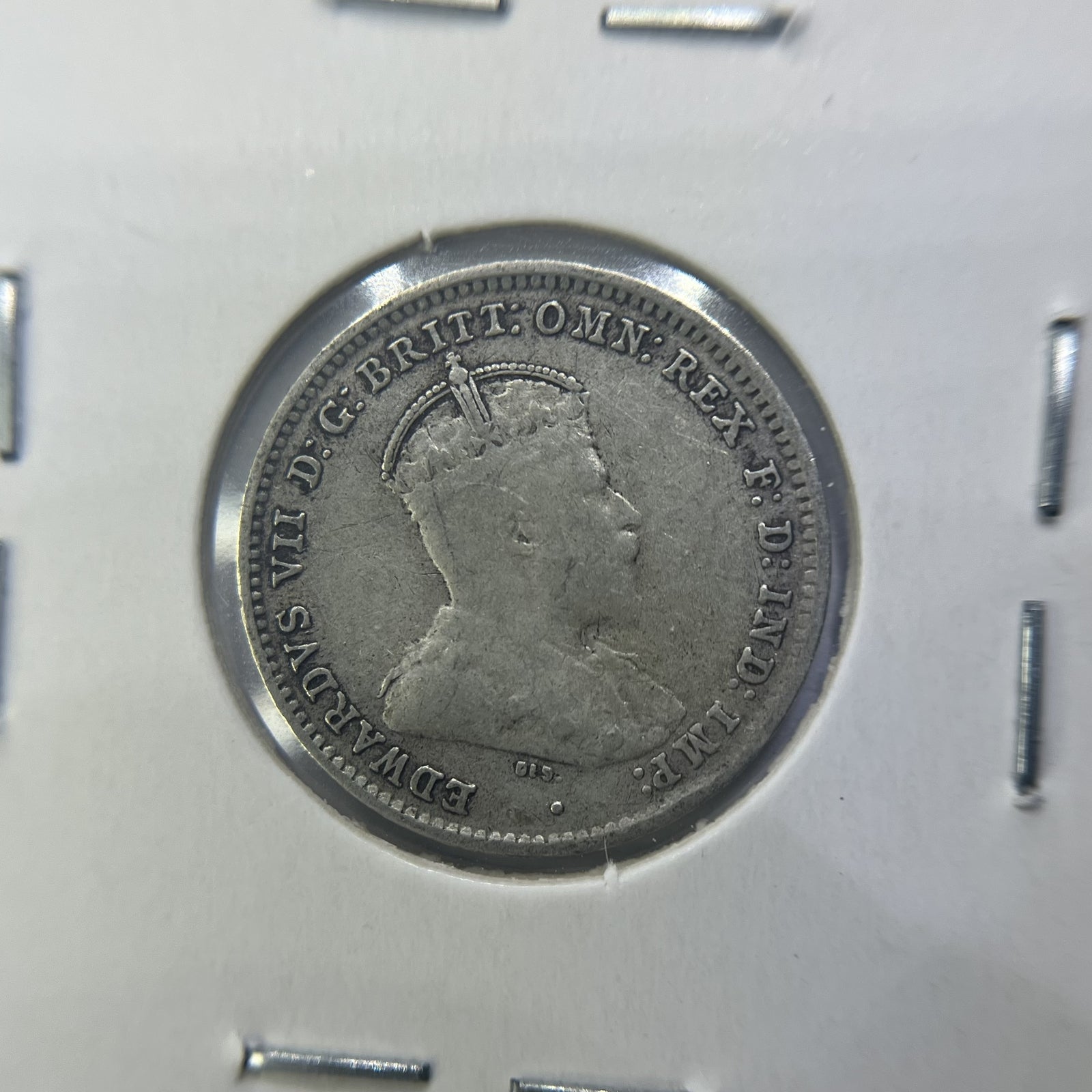 1910 Threepence Coin - Very Fine - Edward VII Silver Predecimal First Year