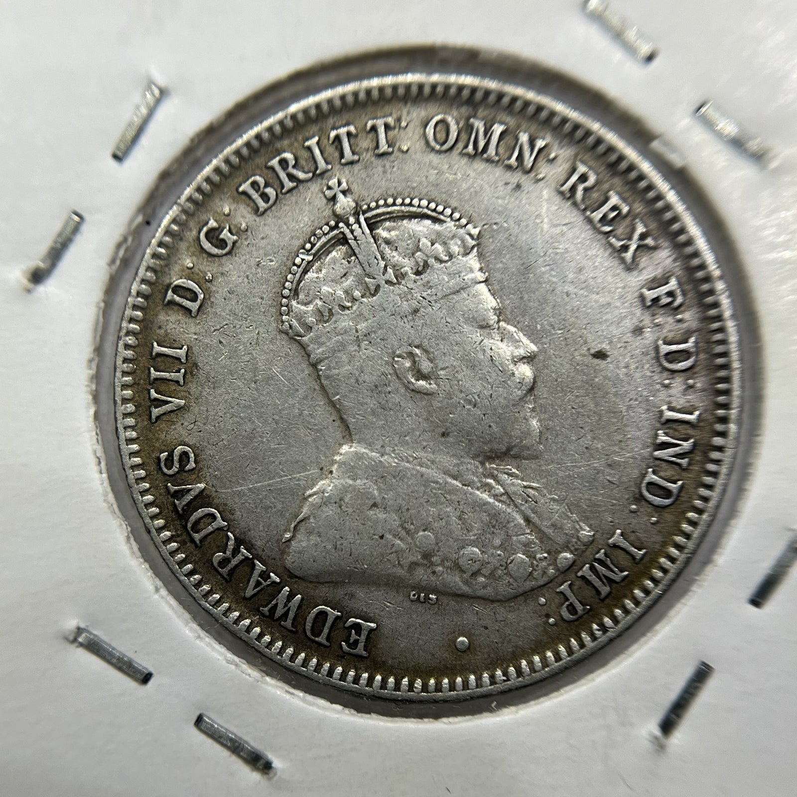 1910 Shilling Coin - good Very Fine - Edward VII Silver Predecimal First Year