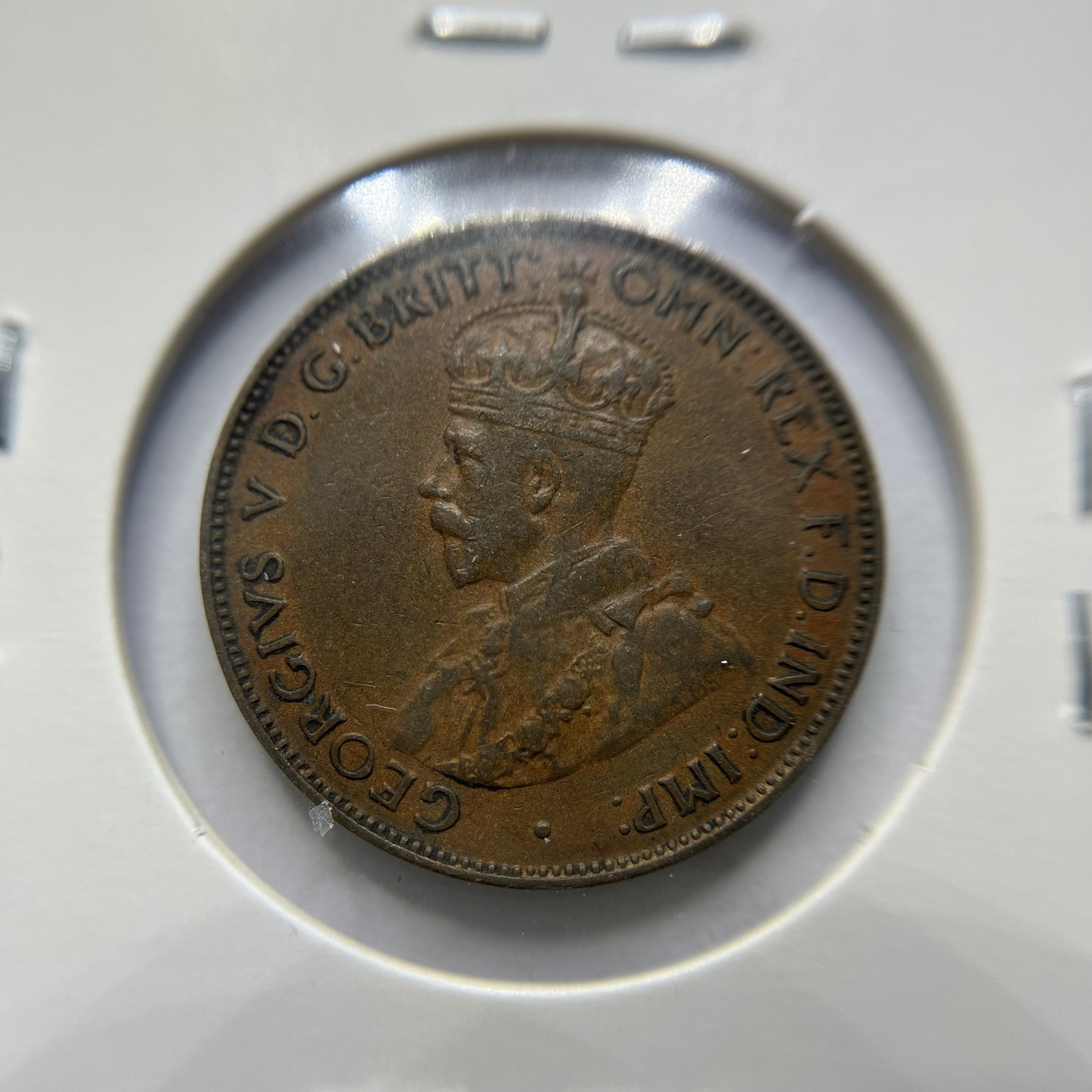 1933 Half Penny Coin - good Very Fine - George V Predecimal