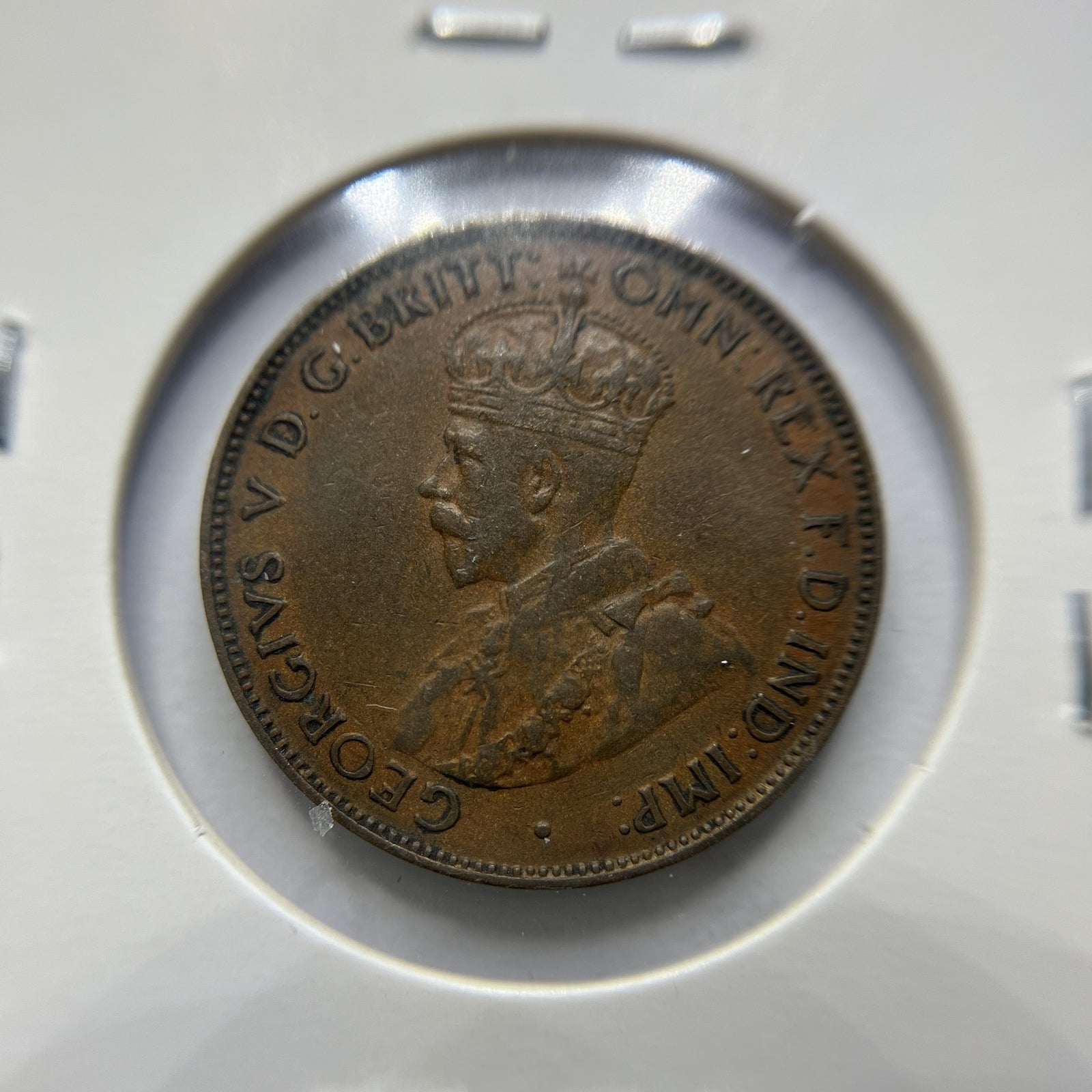 1933 Half Penny Coin - good Very Fine - George V Predecimal