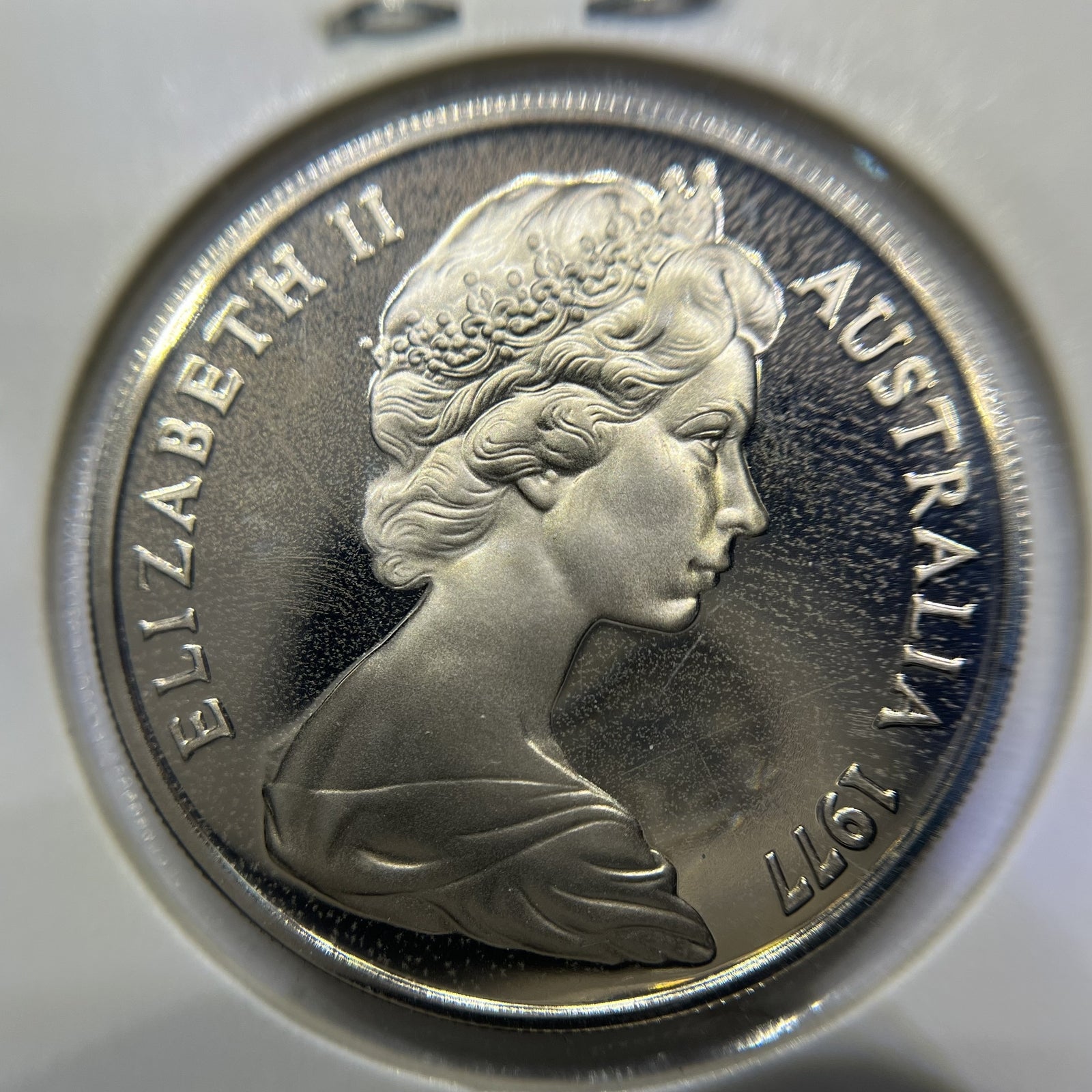 1977 Twenty 20 Cent Coin - Ex Proof Set - Elizabeth II in 2x2