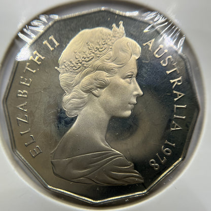 1978 Fifty 50 Cent Coin - Ex Proof Set - Elizabeth II Australia