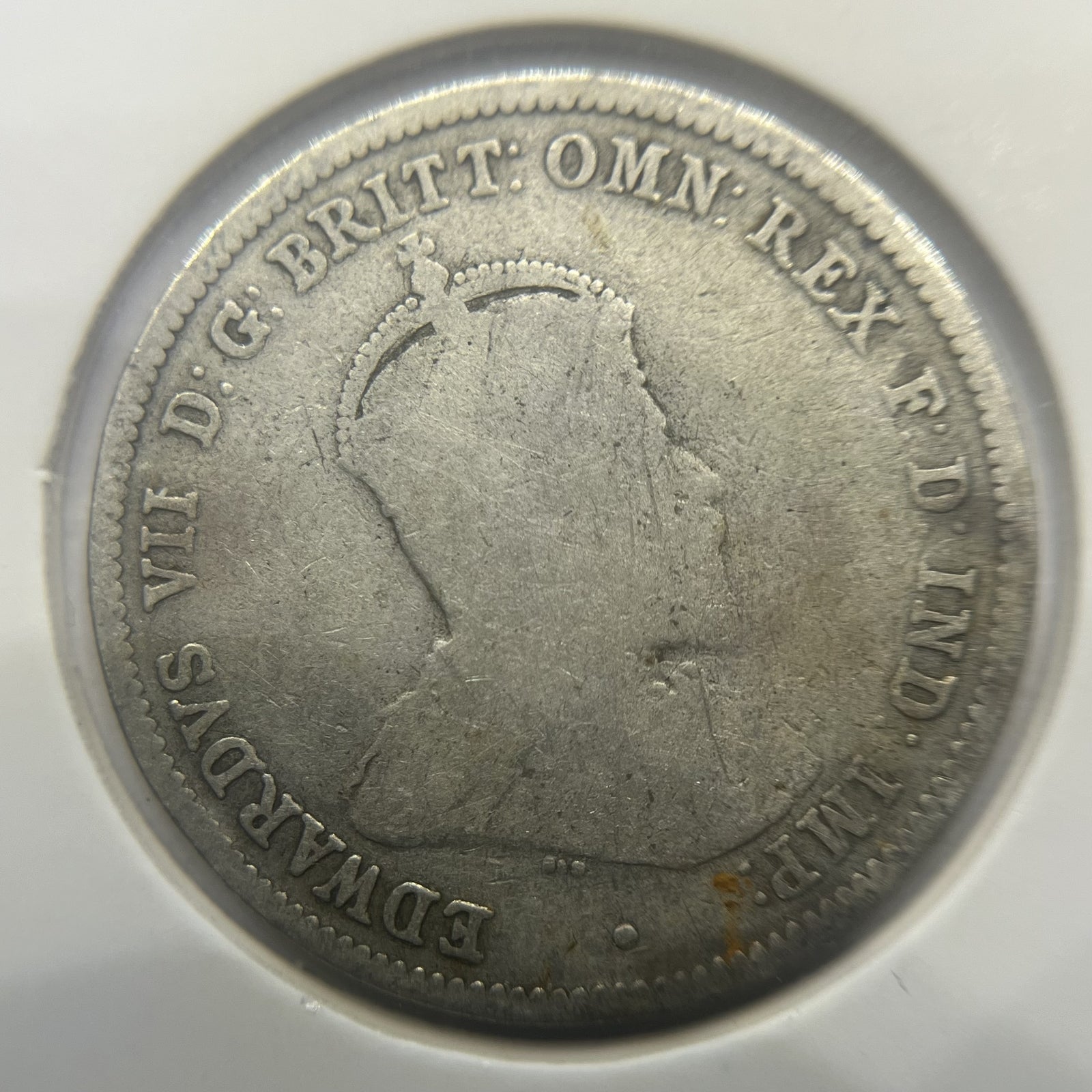 1910 Shilling Coin - Very Good - Edward VII Silver Predecimal First Year Issue