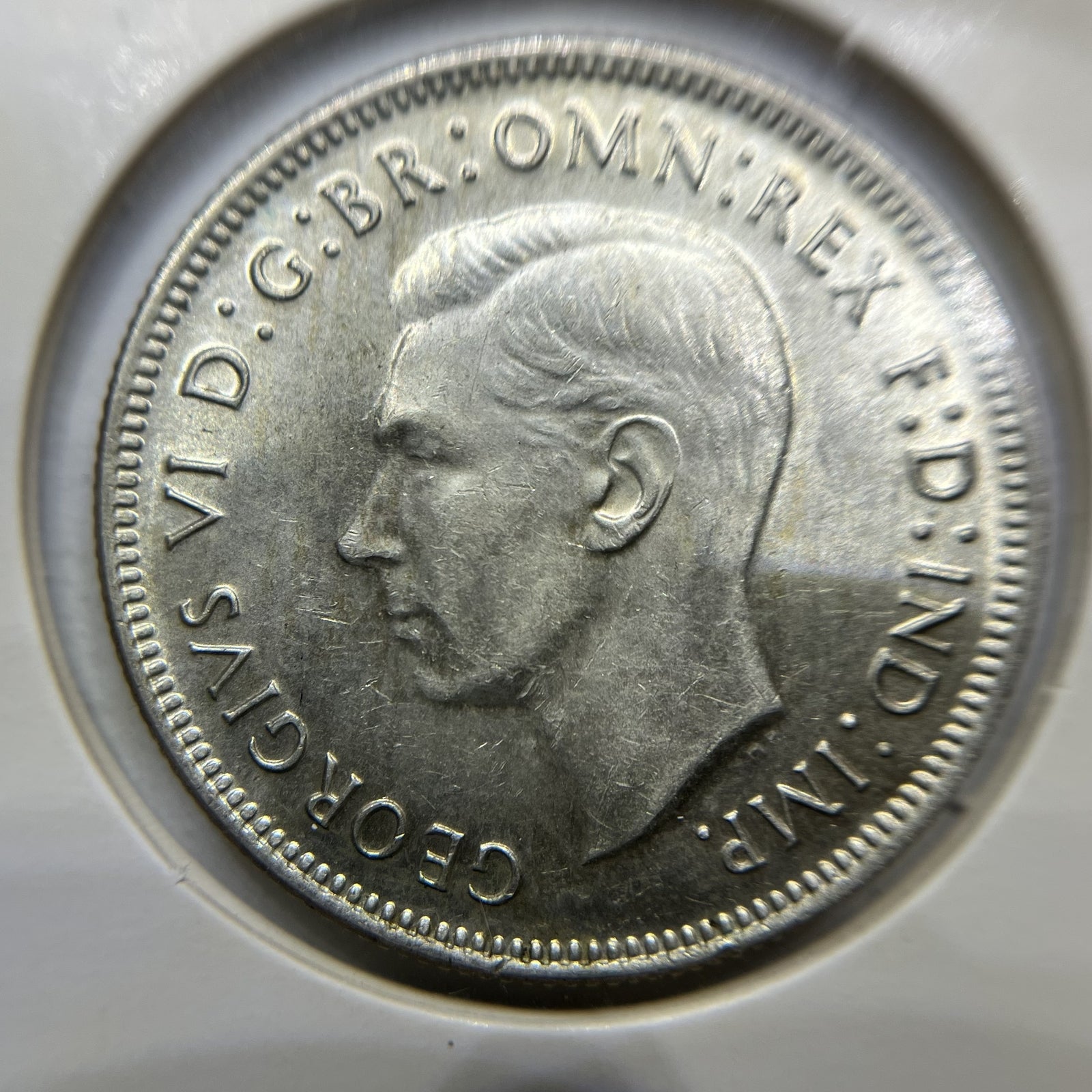 1943 Florin Coin - good Extremely Fine - George VI Silver Predecimal