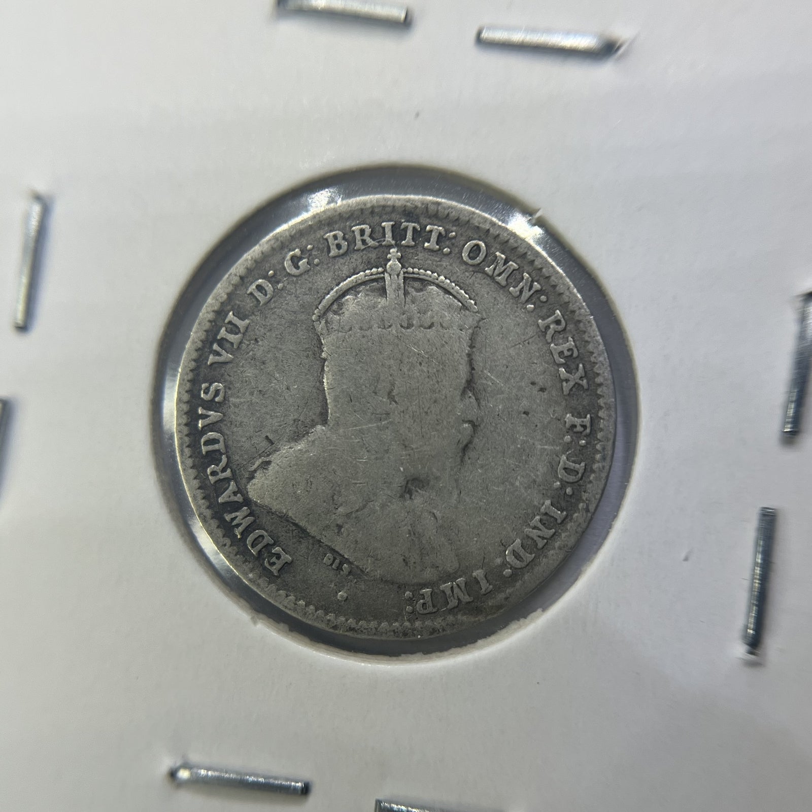 1910 Threepence Coin - Fine - Edward VII Silver Predecimal First Year