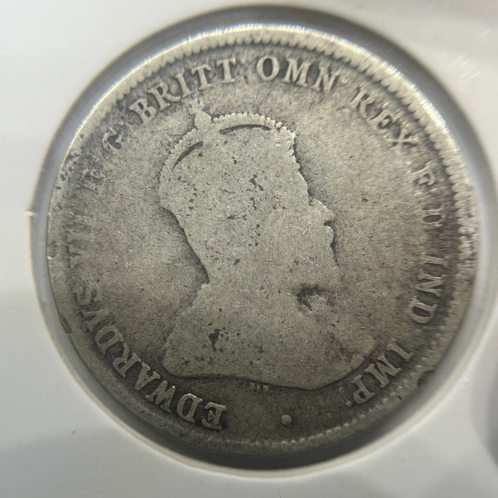 1910 Shilling Coin - Very Good - Edward VII Silver Predecimal First Year Issue