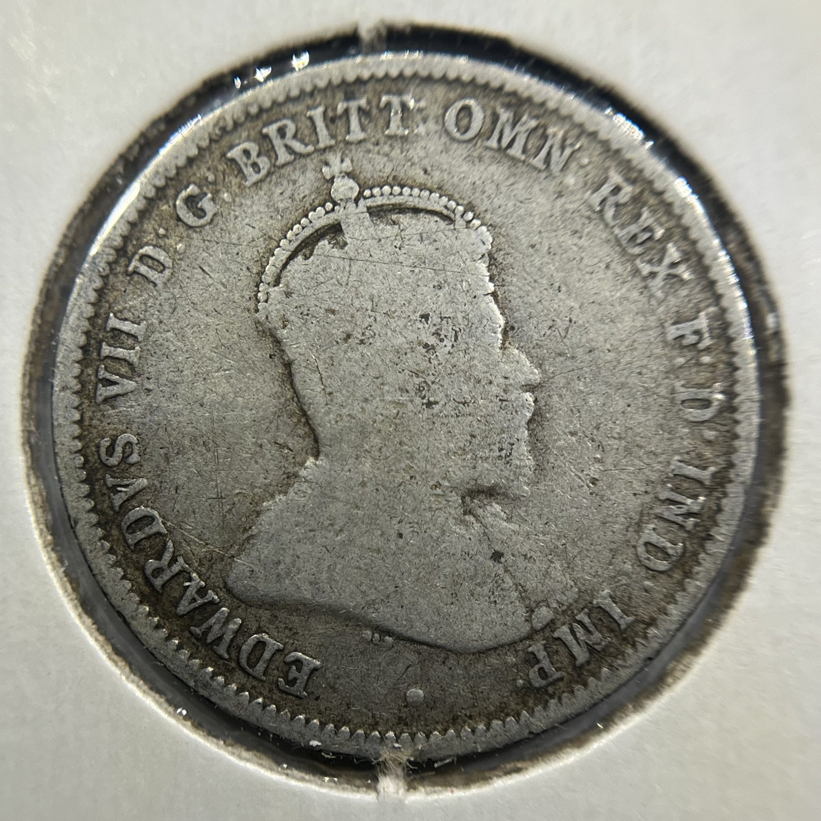 1910 Shilling Coin - Very Good - Edward VII Silver Predecimal First Year