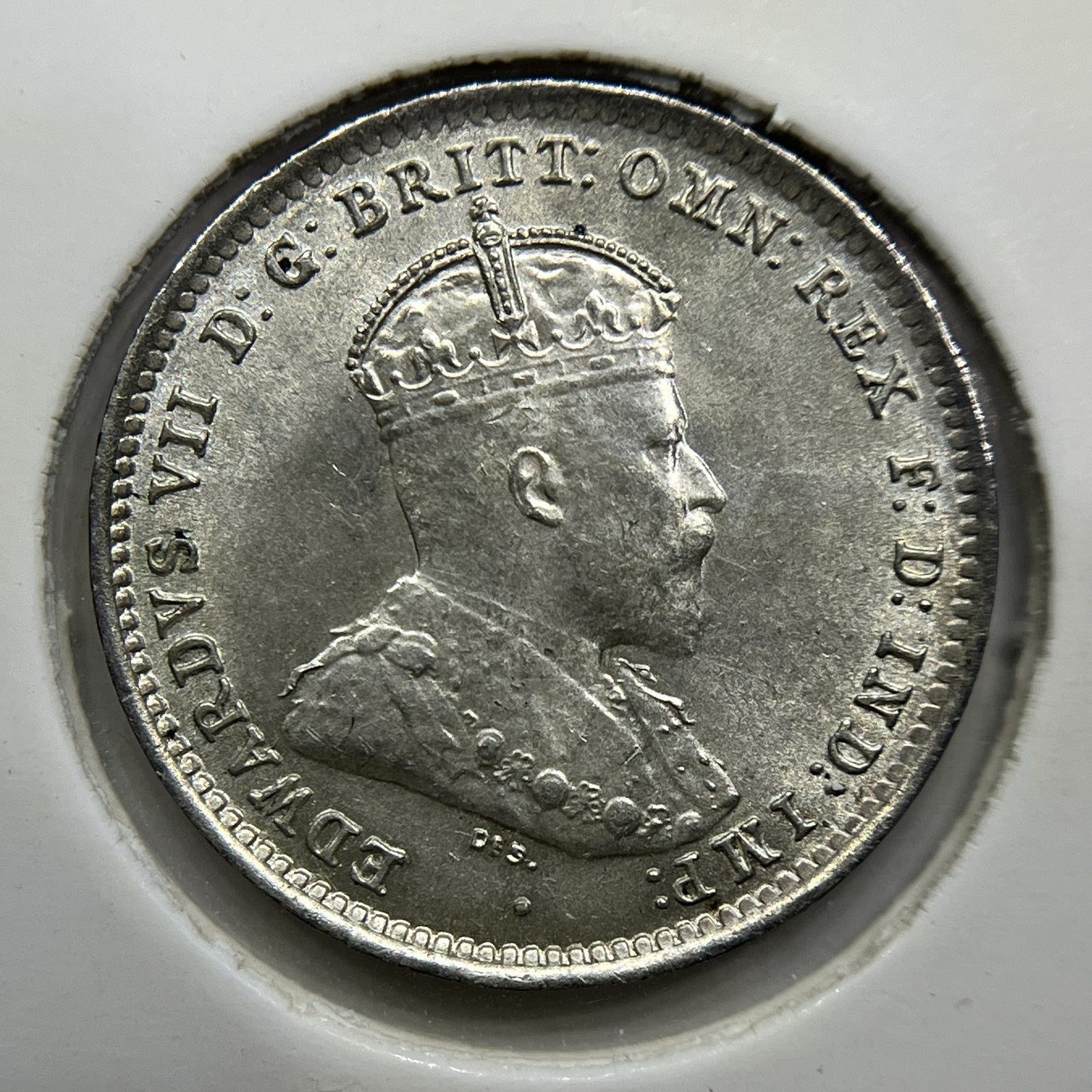 1910 Threepence Coin - Choice Uncirculated Superb - Silver Edward VII