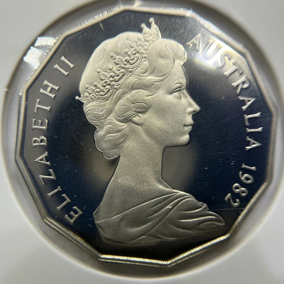 1982 Commonwealth Games Fifty 50 Cent Coin - Ex Proof Set - Elizabeth II