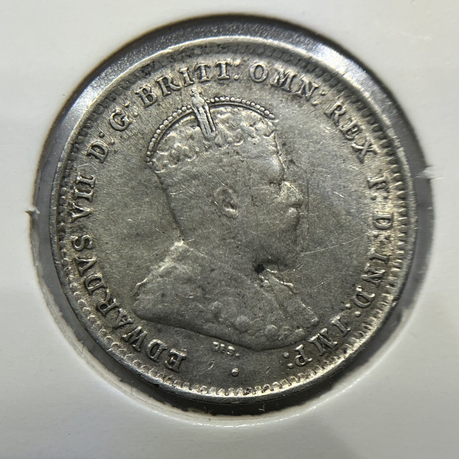 1910 Threepence Coin - good Very Fine - Silver Predecimal Edward VII