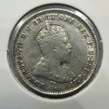1910 Threepence Coin - good Very Fine - Silver Predecimal Edward VII