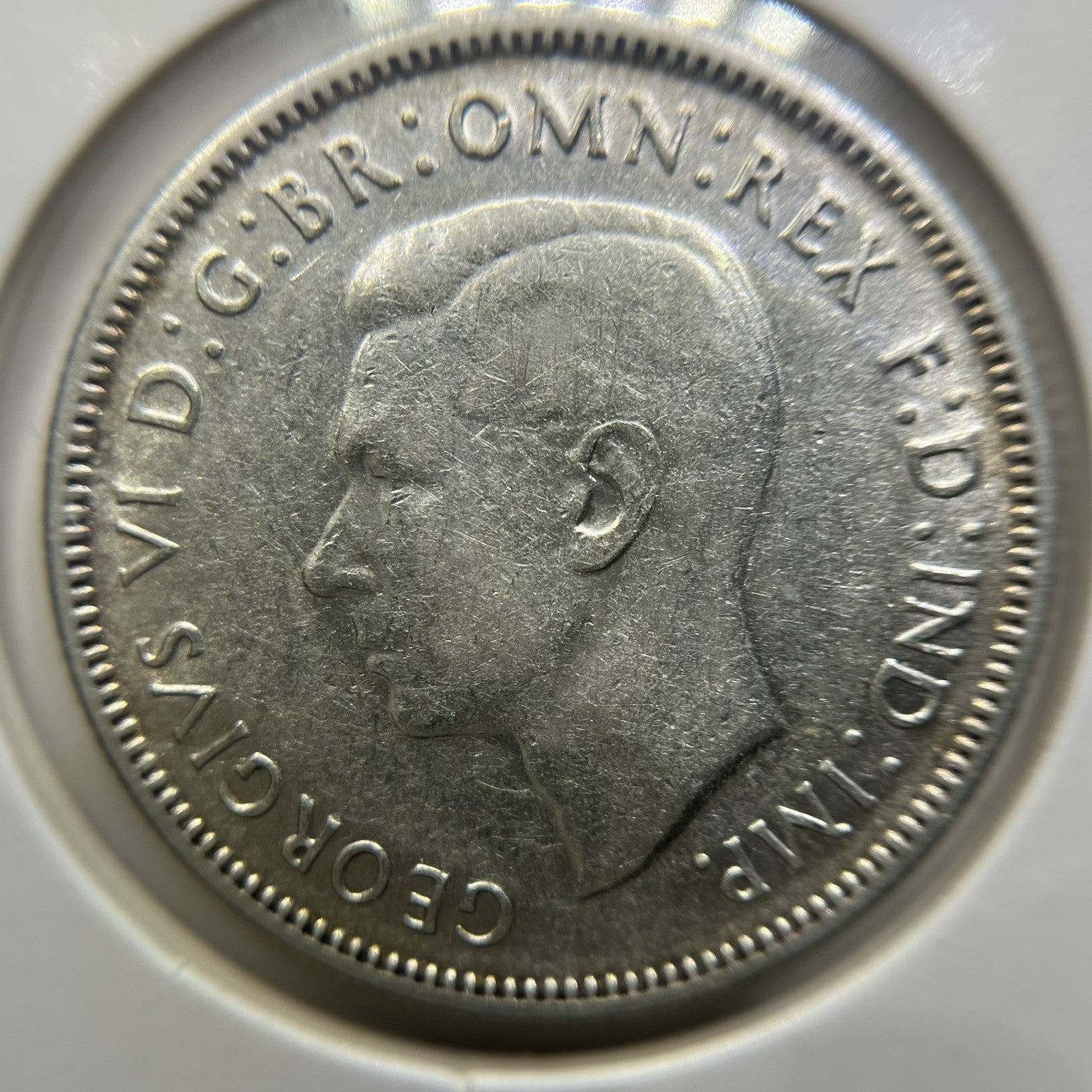 1943 s Florin Coin - Very Good - George VI Silver