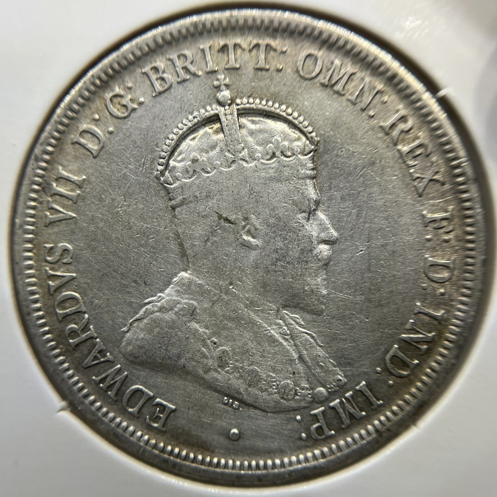 1910 Florin Coin - good Very Fine - Edward VII Silver Predecimal First Year
