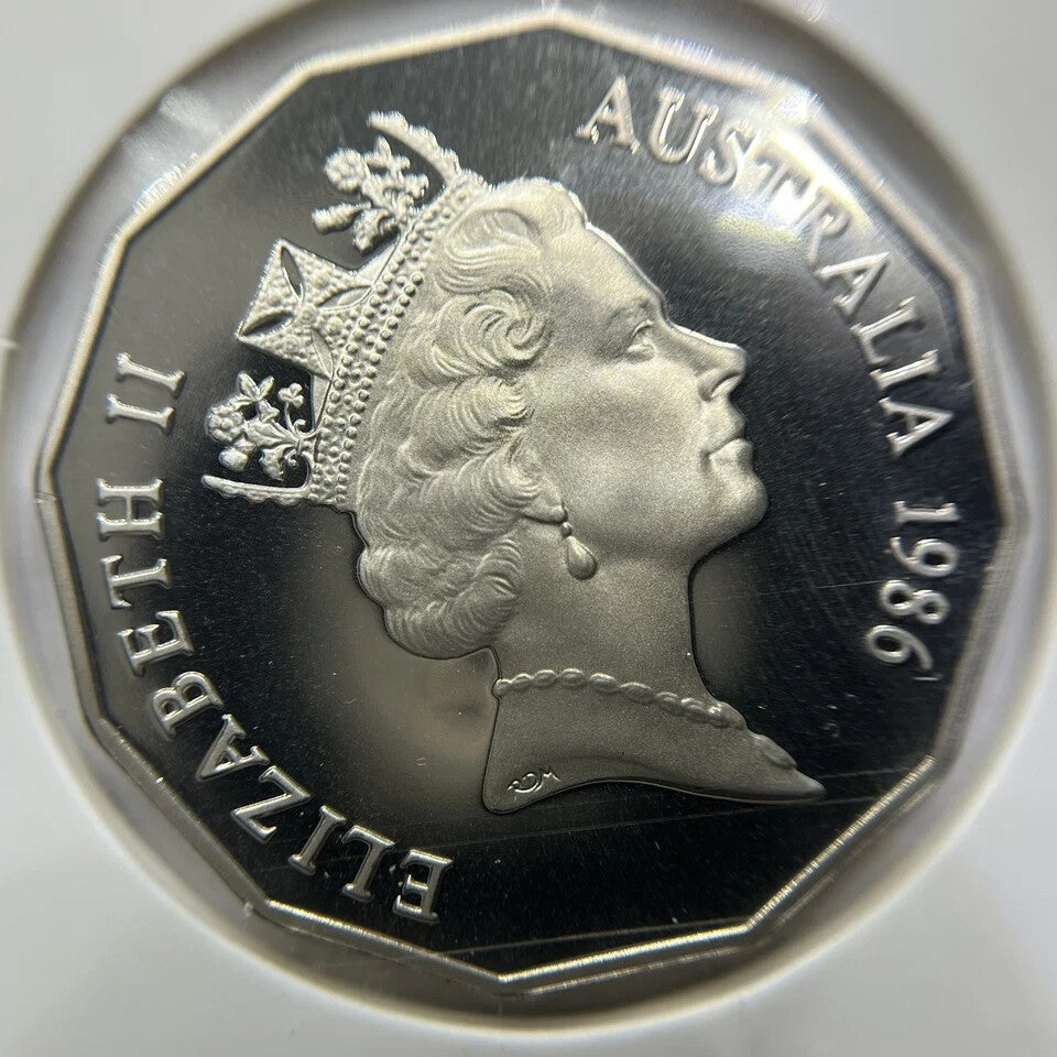 1986 Fifty 50 Cent Coin - Ex Proof Set - Elizabeth II Australia