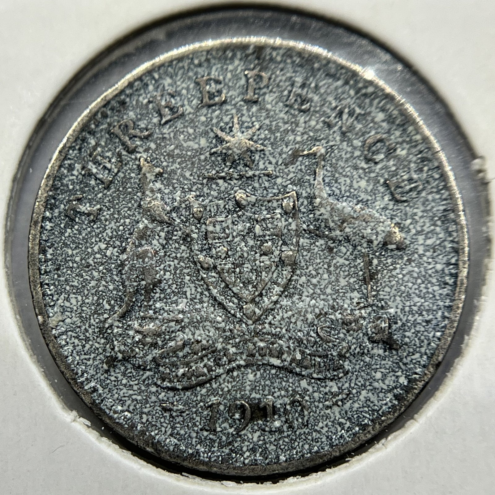 1910 Threepence Coin - Very Fine - Edward VII Silver Predecimal