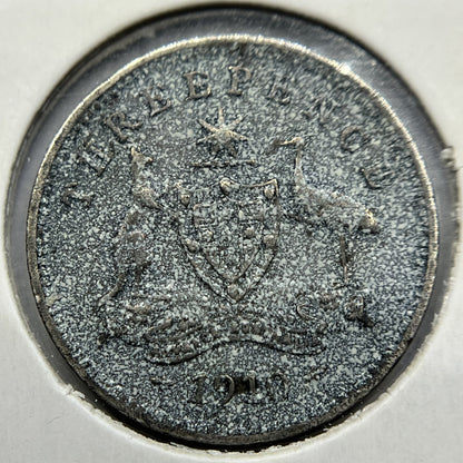 1910 Threepence Coin - Very Fine - Edward VII Silver Predecimal