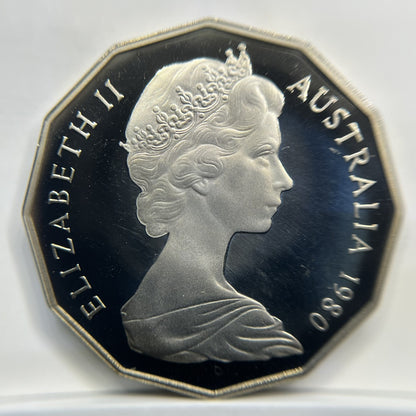 1980 Fifty 50 Cent Coin - Ex Proof Set - Scarce Elizabeth II