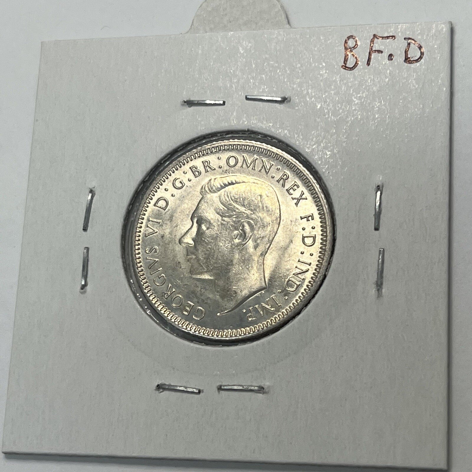 1943 s Shilling Coin - Choice Uncirculated ChUNC - Silver Predecimal George VI