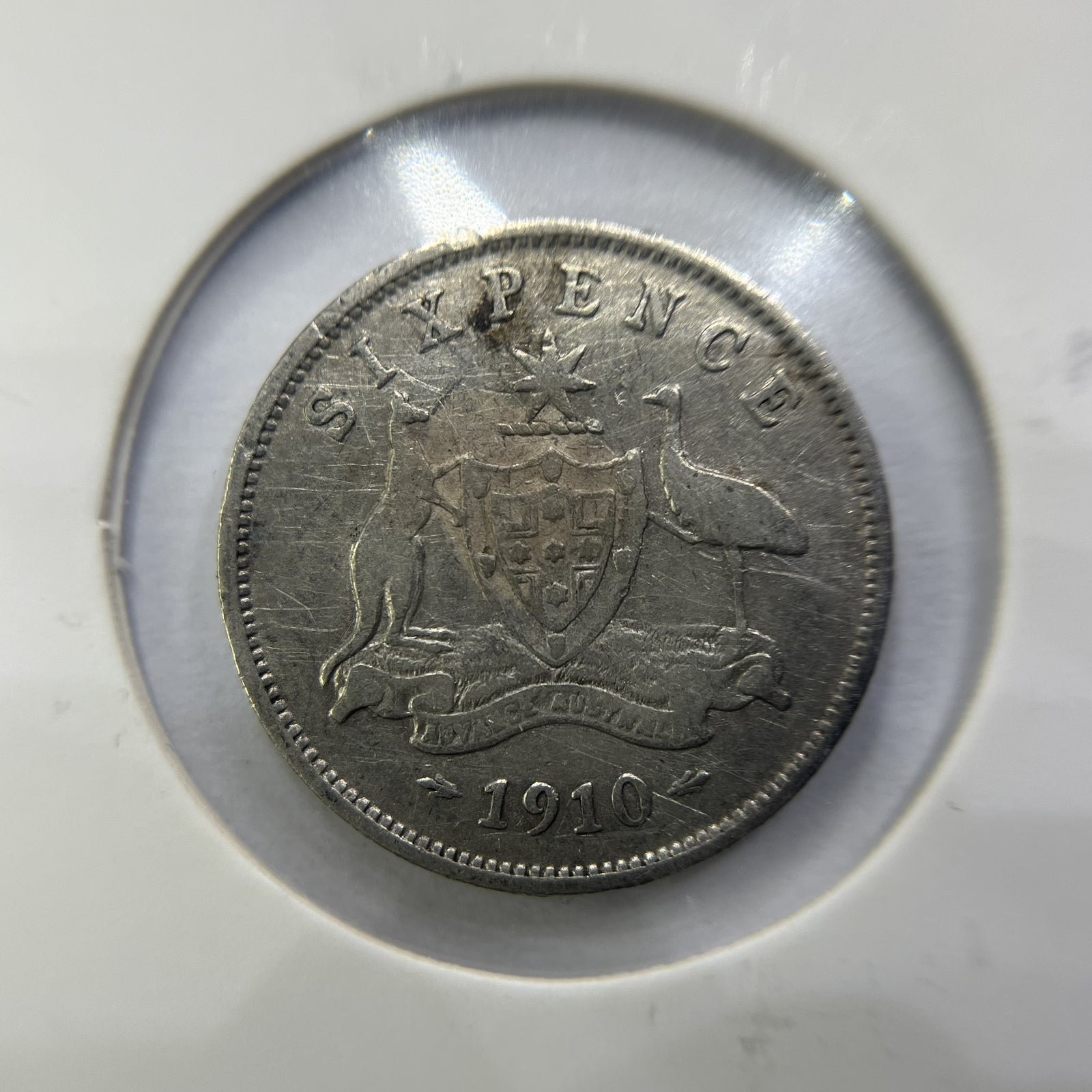 1910 Sixpence Coin - Very Fine - Edward VII Silver Predecimal