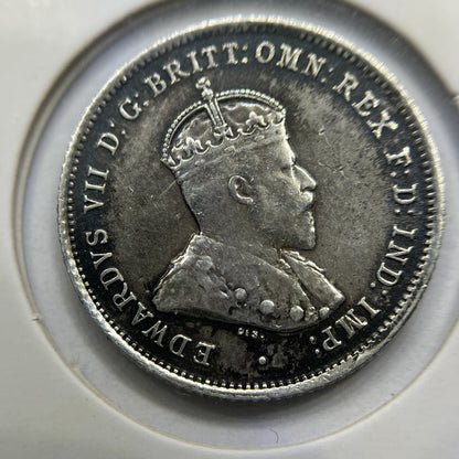 1910 Sixpence Coin - Extremely Fine Polished - Edward VII Silver Predecimal