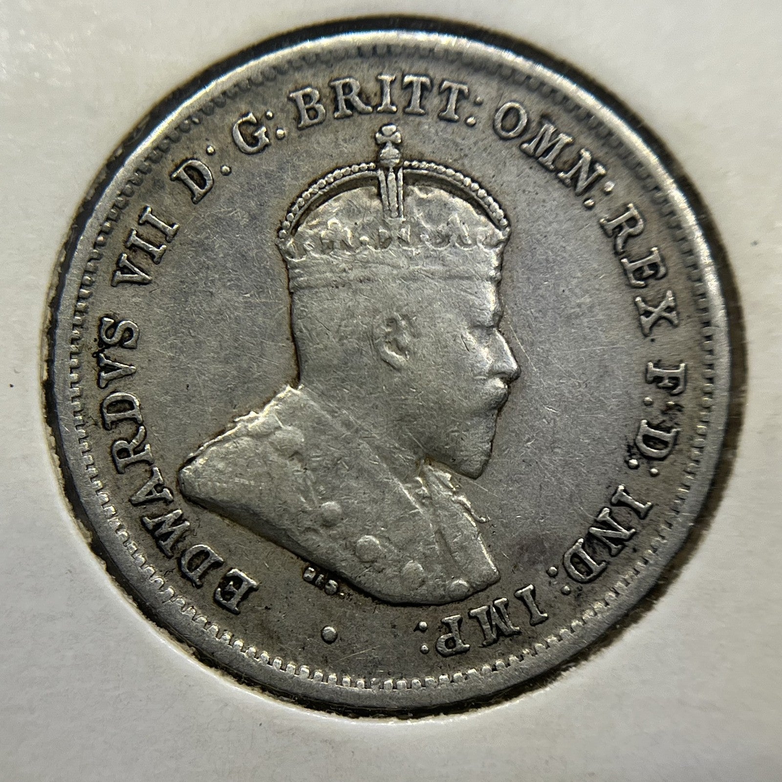 1910 Sixpence Coin - good Very Fine - Silver Predecimal Edward VII