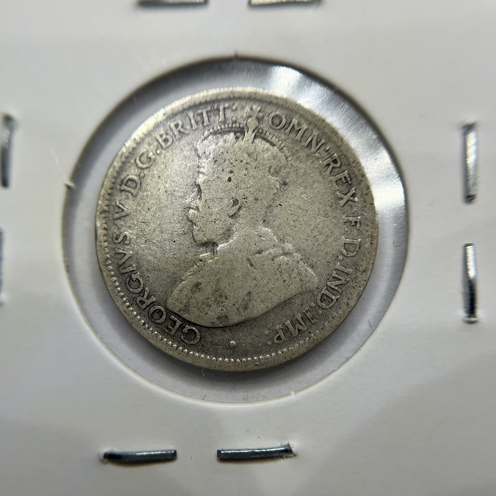 1924 Sixpence Coin - Very Good - George V Silver Predecimal Australian