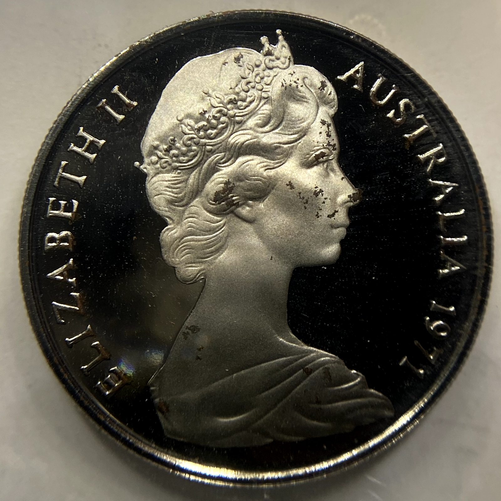 1971 Ten 10 Cent Coin - Ex Proof Set - Elizabeth II Australia