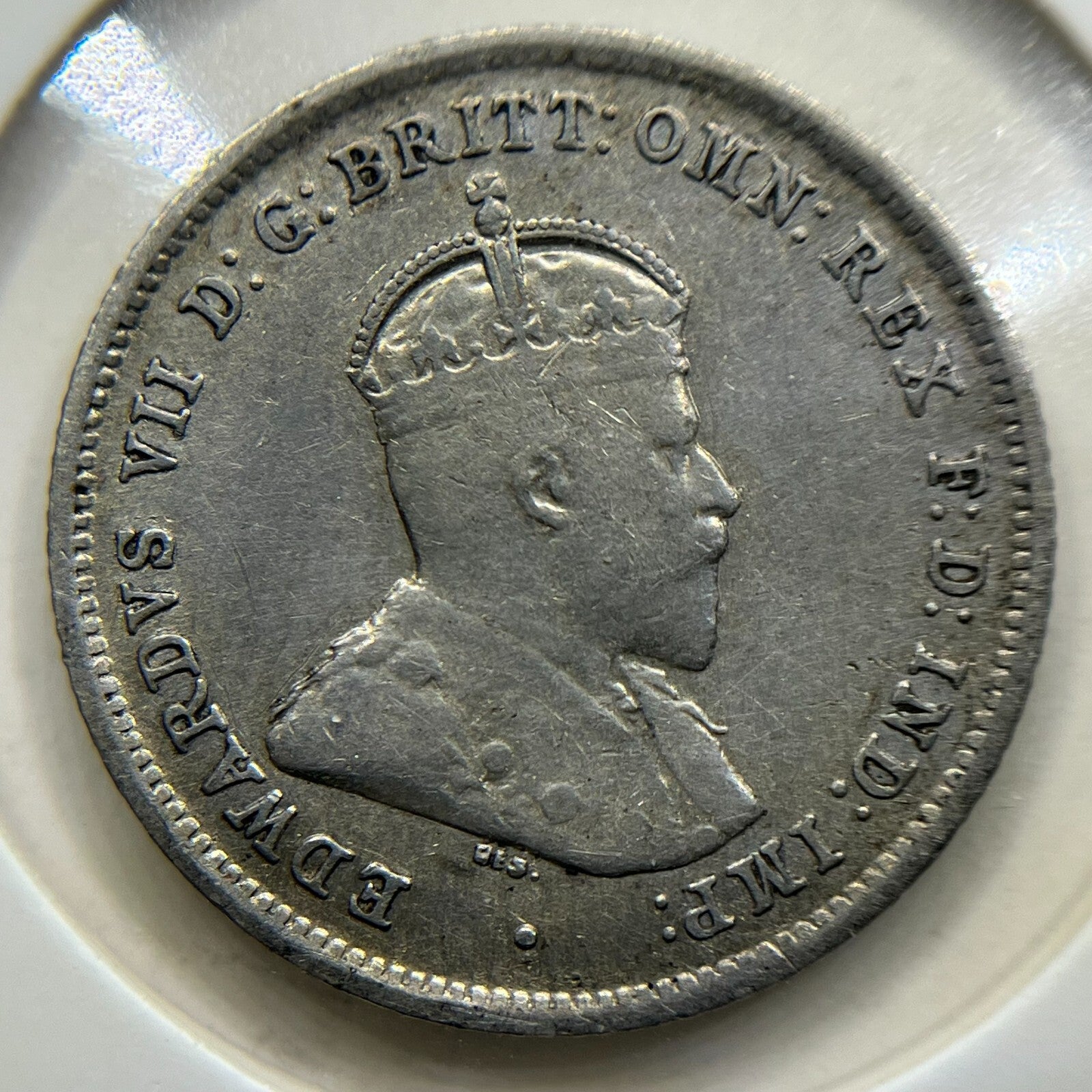 1910 Sixpence Coin - good Very Fine - Silver Predecimal Edward VII