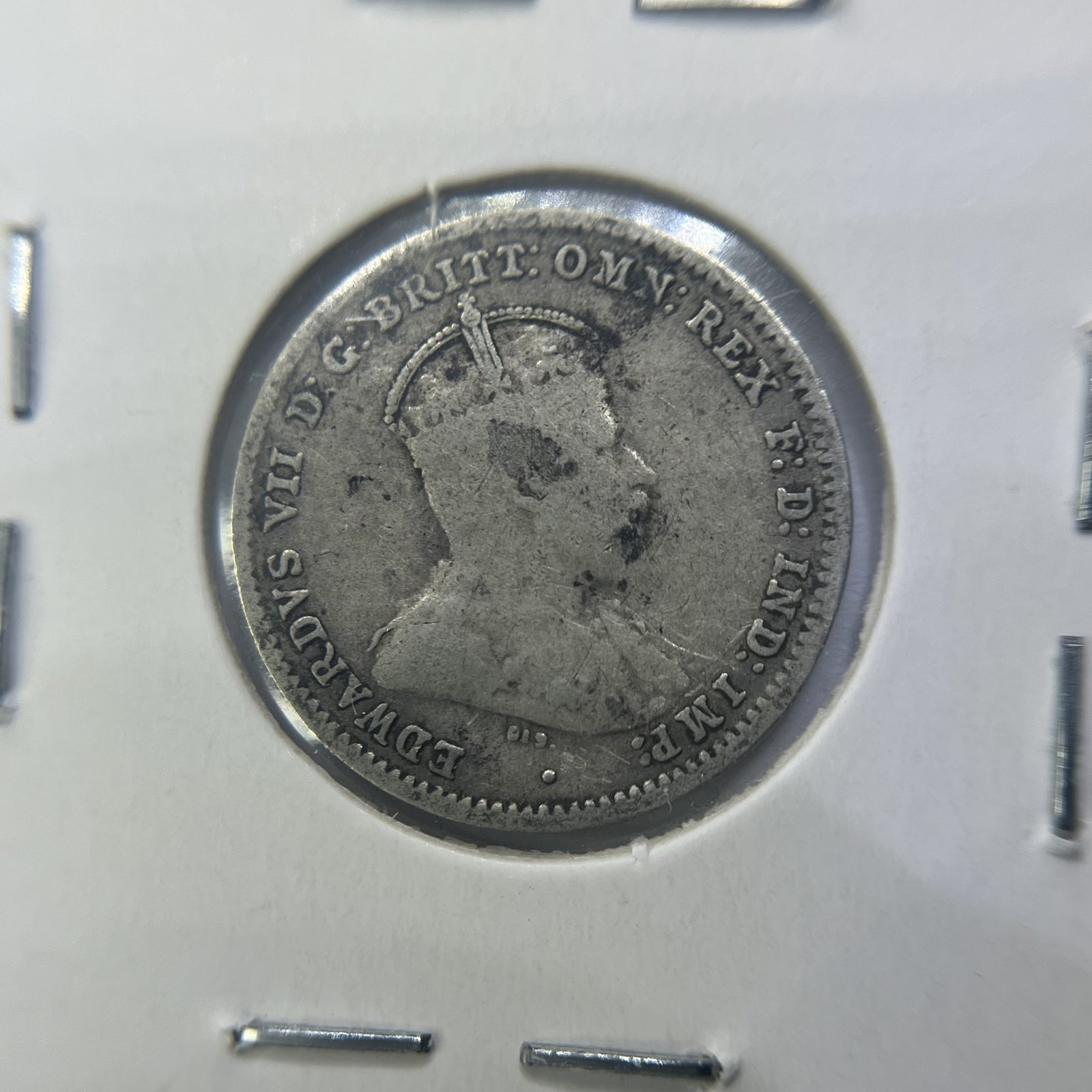 1910 Threepence Coin - almost Very Fine - Edward VII Silver Predecimal