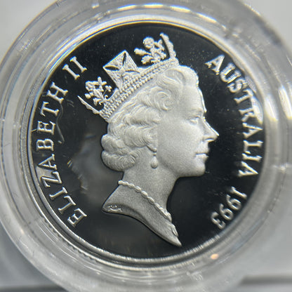1993 $1 One Dollar Landcare Silver Coin - Proof - Elizabeth II