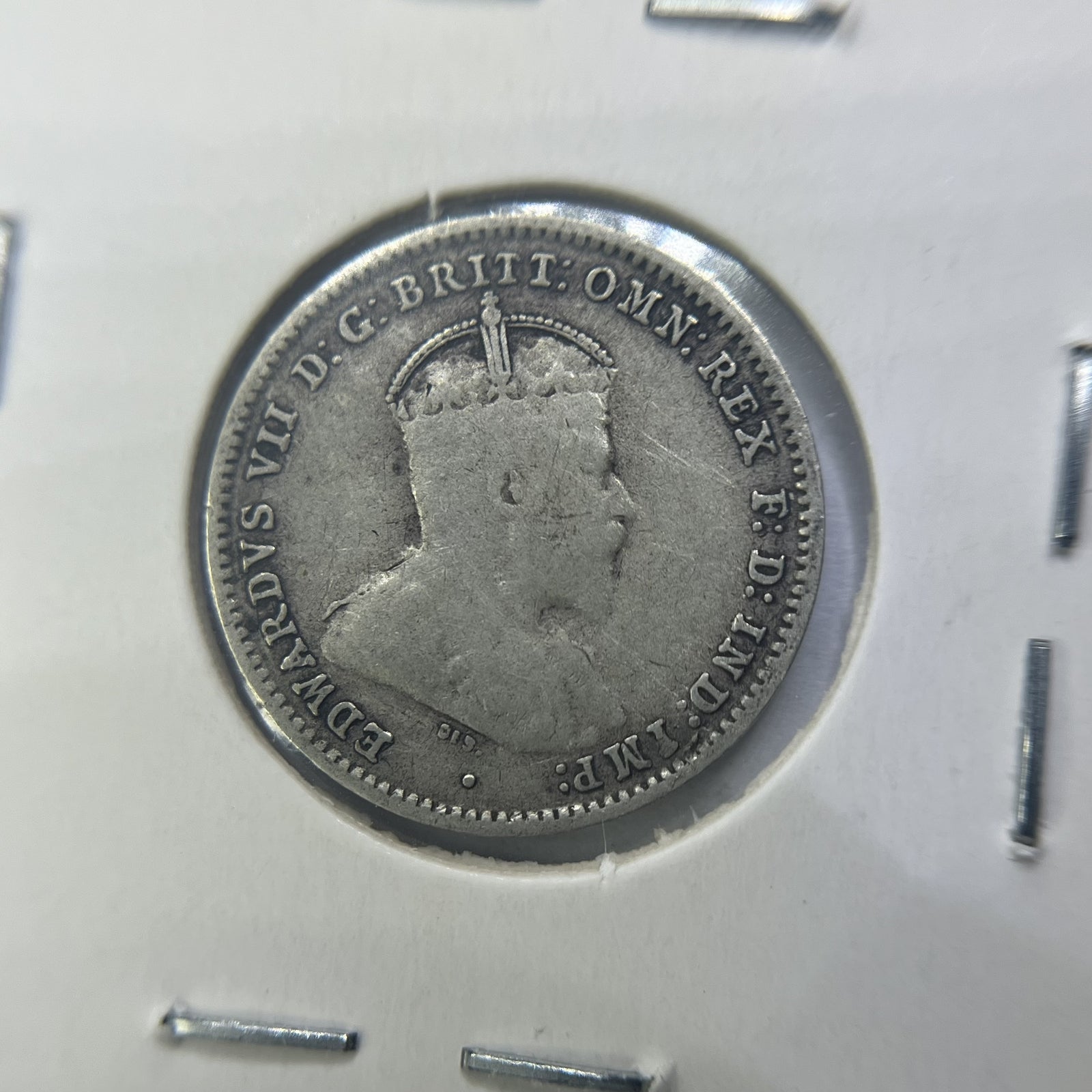 1910 Threepence Coin - almost Very Fine - Edward VII Silver Predecimal