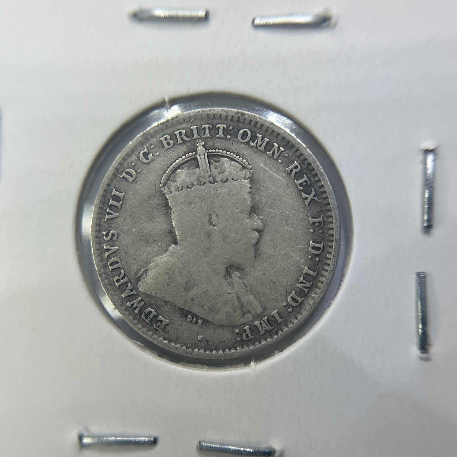 1910 Threepence Coin - Very Fine - Edward VII Silver Predecimal First Year