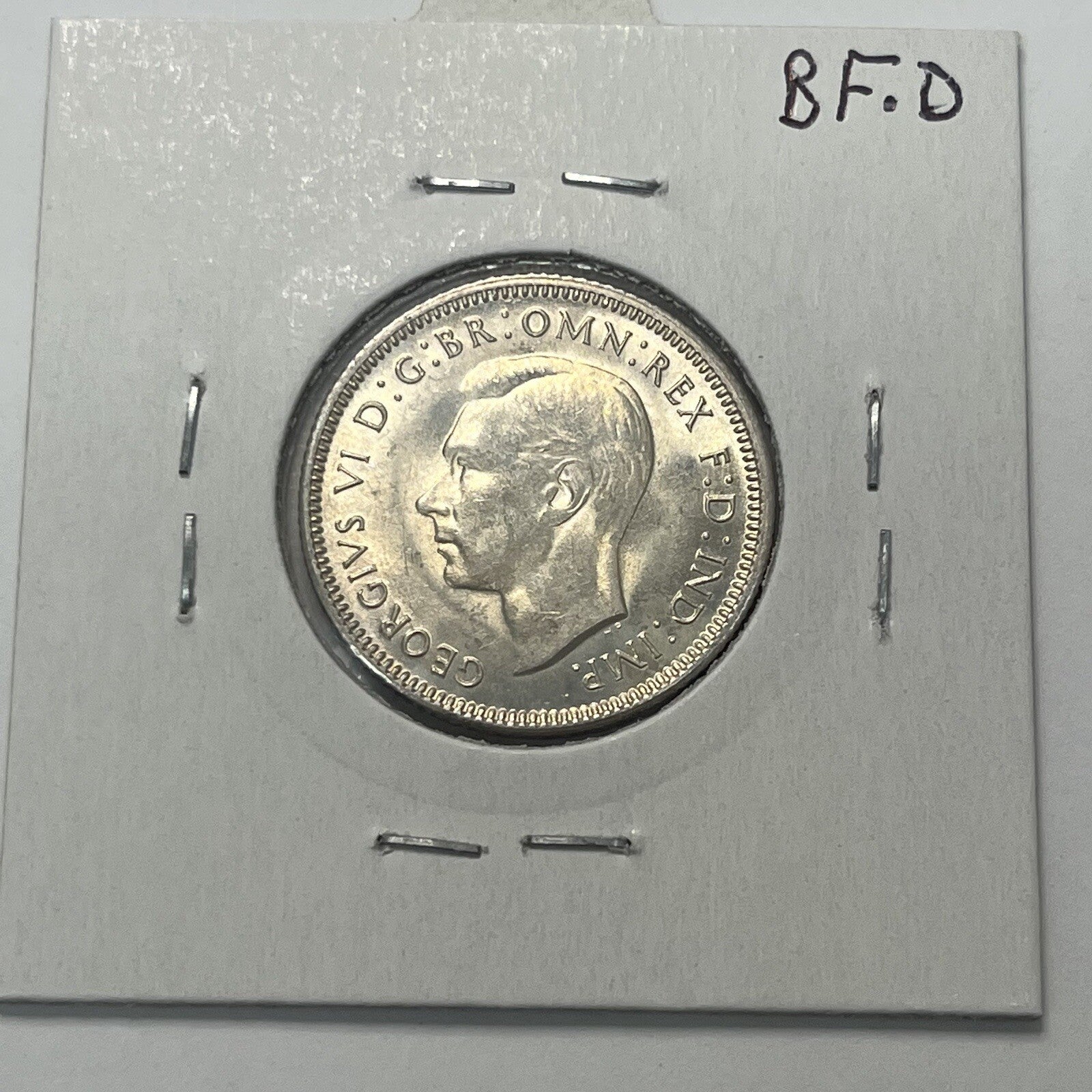 1943 s Shilling Coin - Choice Uncirculated ChUNC - Silver Predecimal George VI