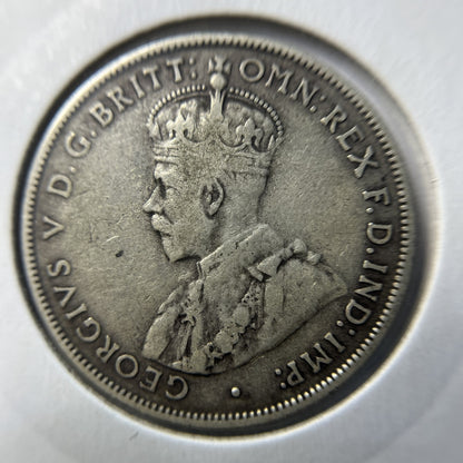 1932 Florin Coin - good Fine - Rare Date George V Silver Predecimal Australian