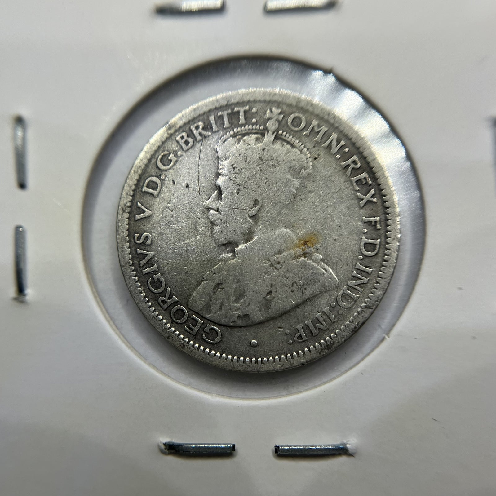 1924 Sixpence Coin - Very Good - George V Silver Predecimal Australian