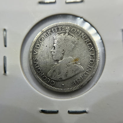 1924 Sixpence Coin - Very Good - George V Silver Predecimal Australian
