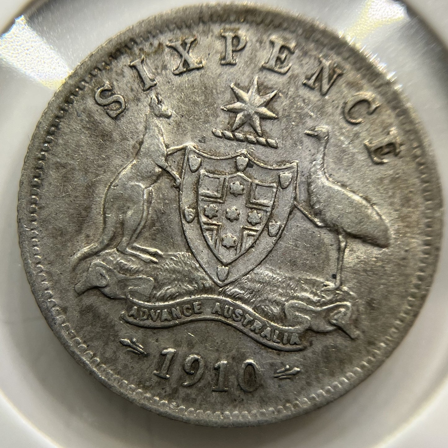 1910 Sixpence Coin - good Very Fine - Silver Edward VII