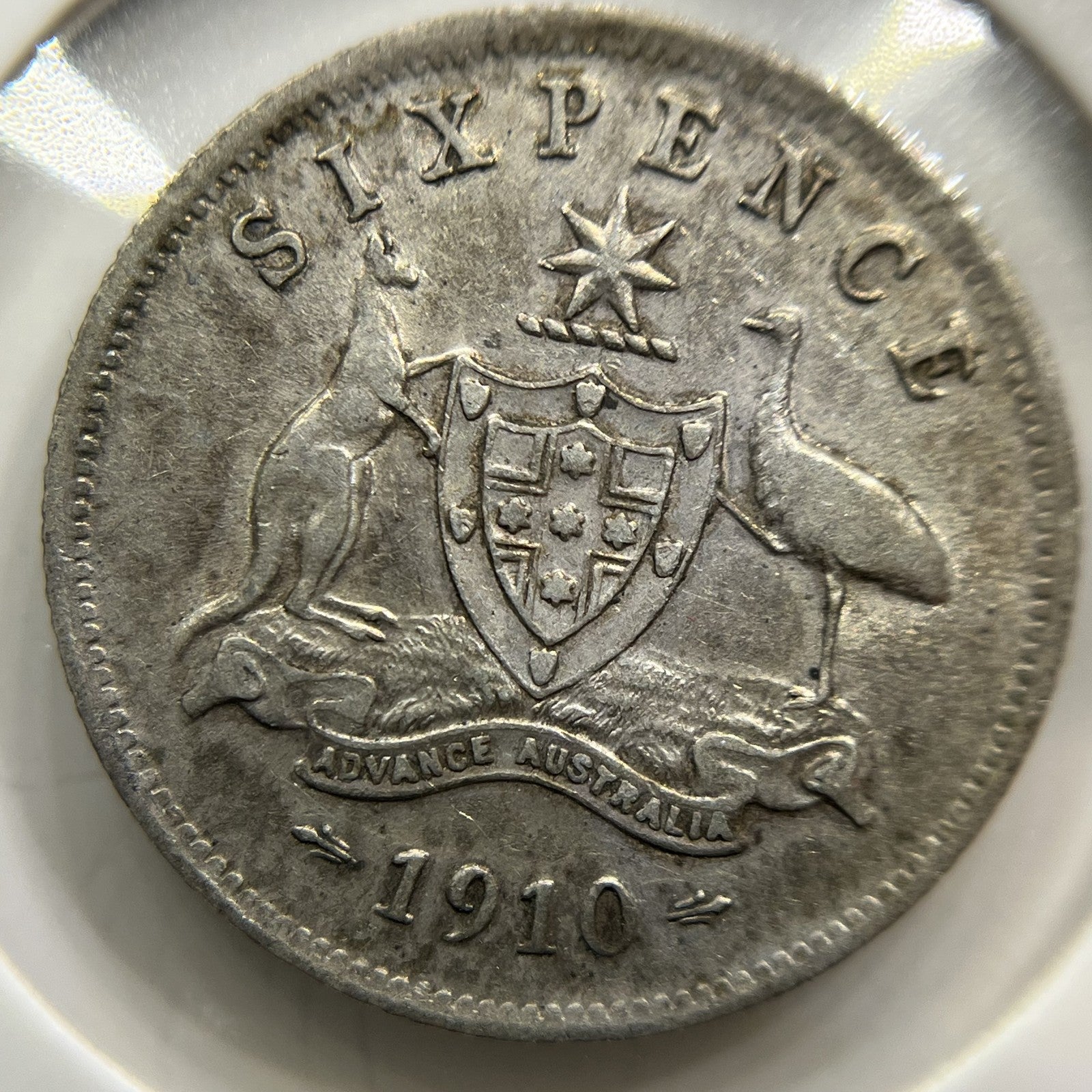 1910 Sixpence Coin - good Very Fine - Silver Edward VII