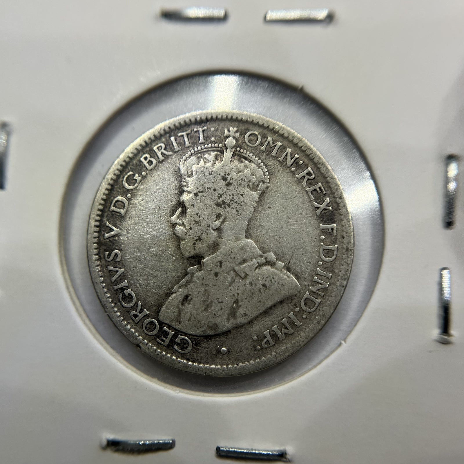 1924 Sixpence Coin - Fine - George V Silver Predecimal Australian