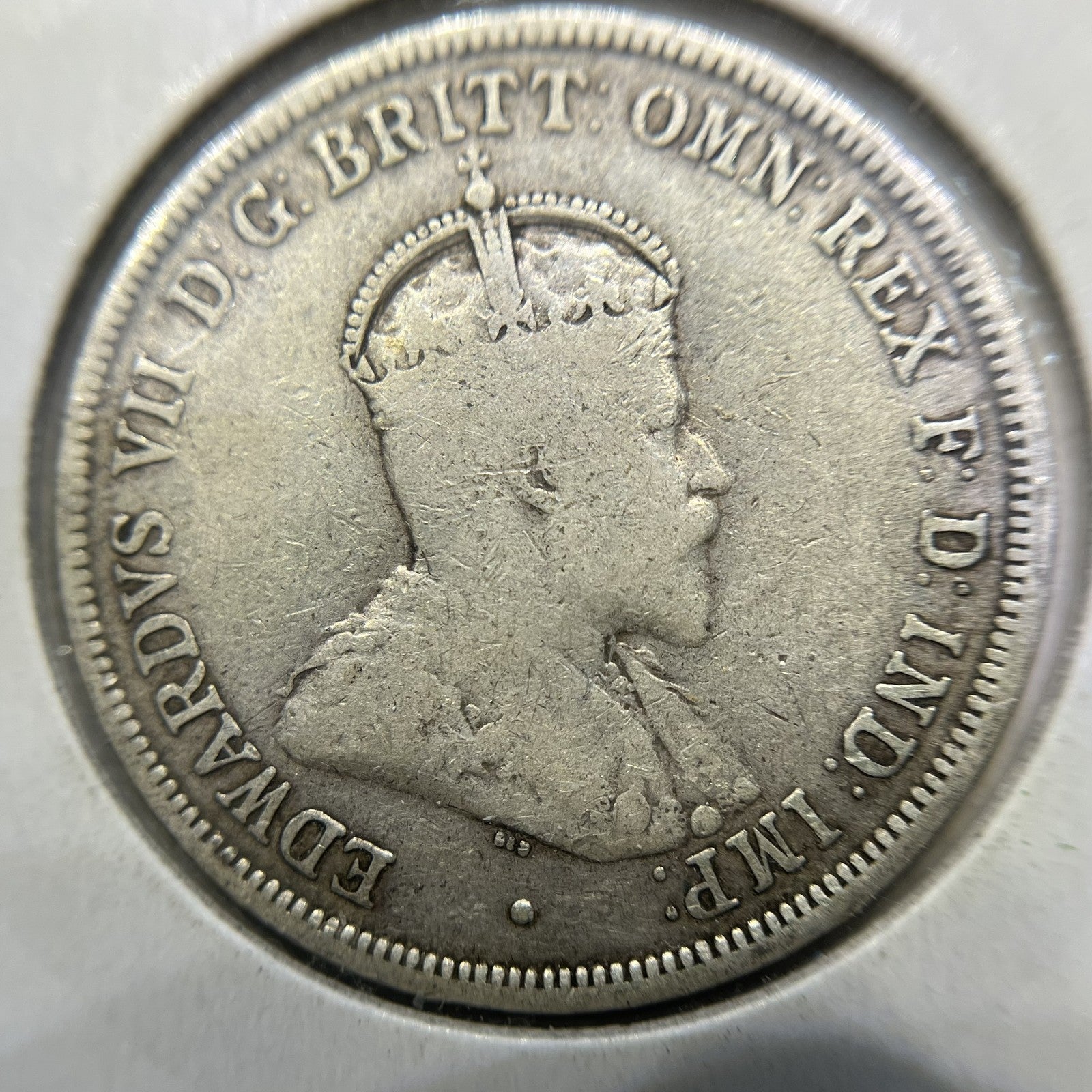 1910 Florin Coin - Fine - King Edward VII Predecimal Silver