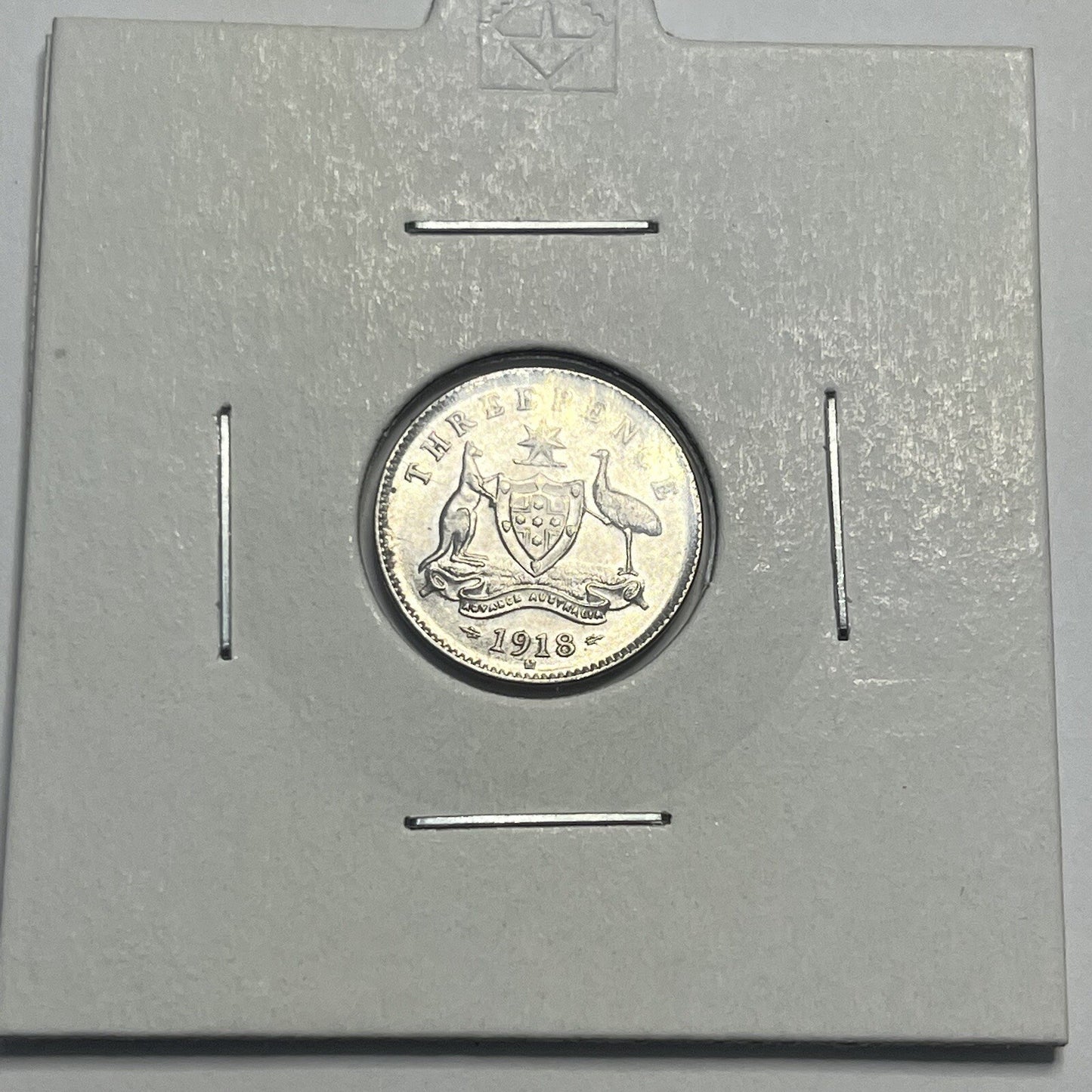 1918 Threepence Coin - Choice Uncirculated - Silver Predecimal - High Grade
