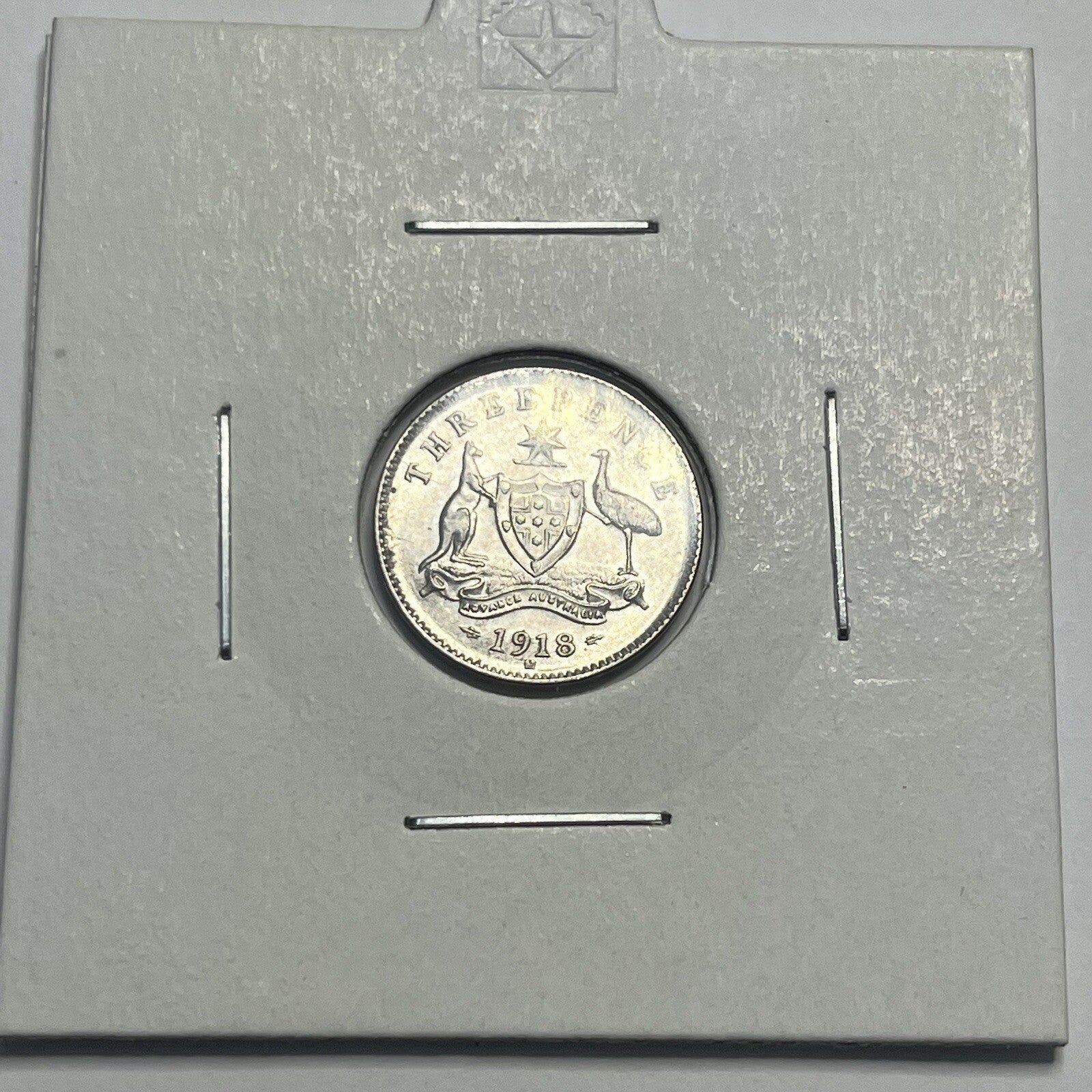 1918 Threepence Coin - Choice Uncirculated - Silver Predecimal - High Grade