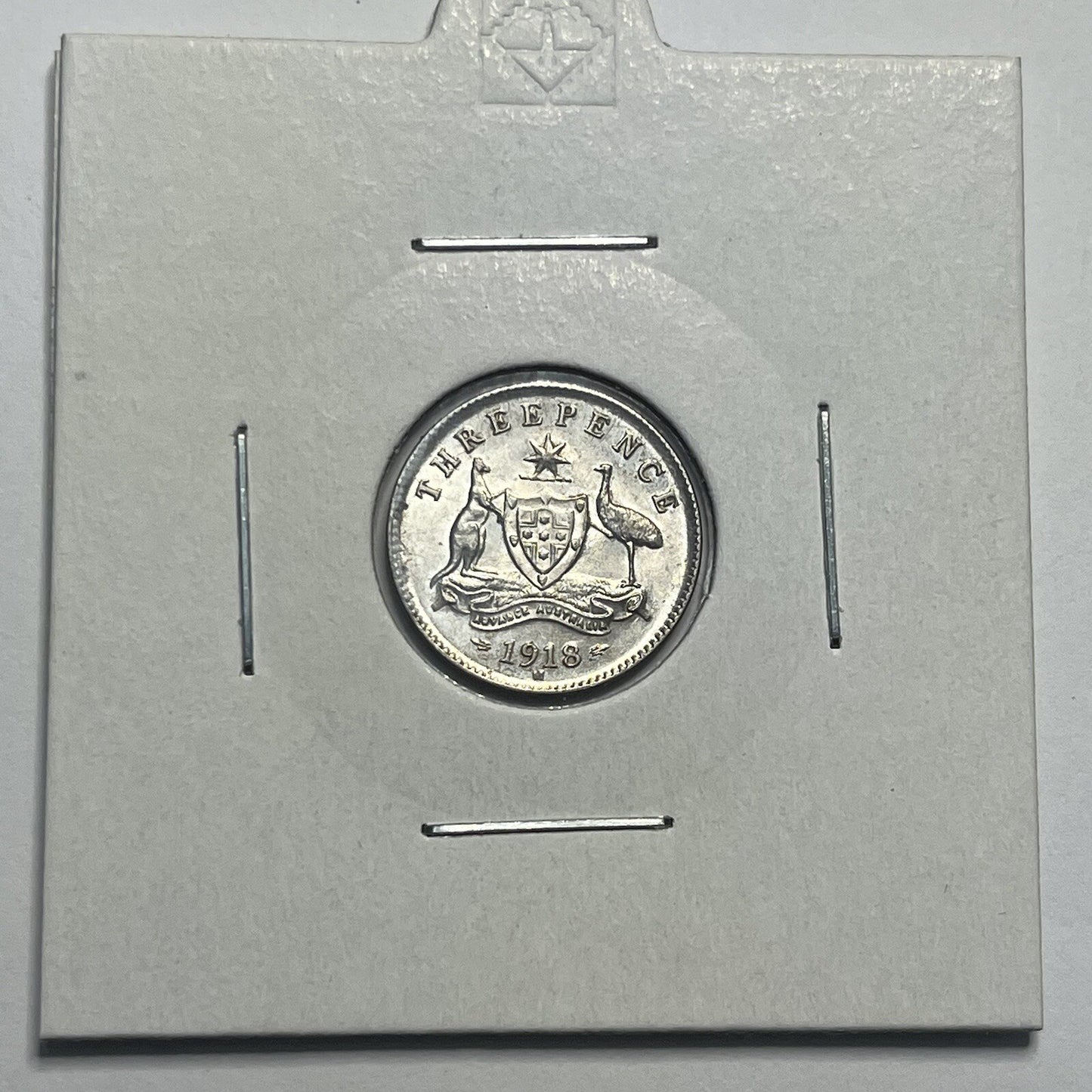 1918 Threepence Coin - Choice Uncirculated - Silver Predecimal - High Grade