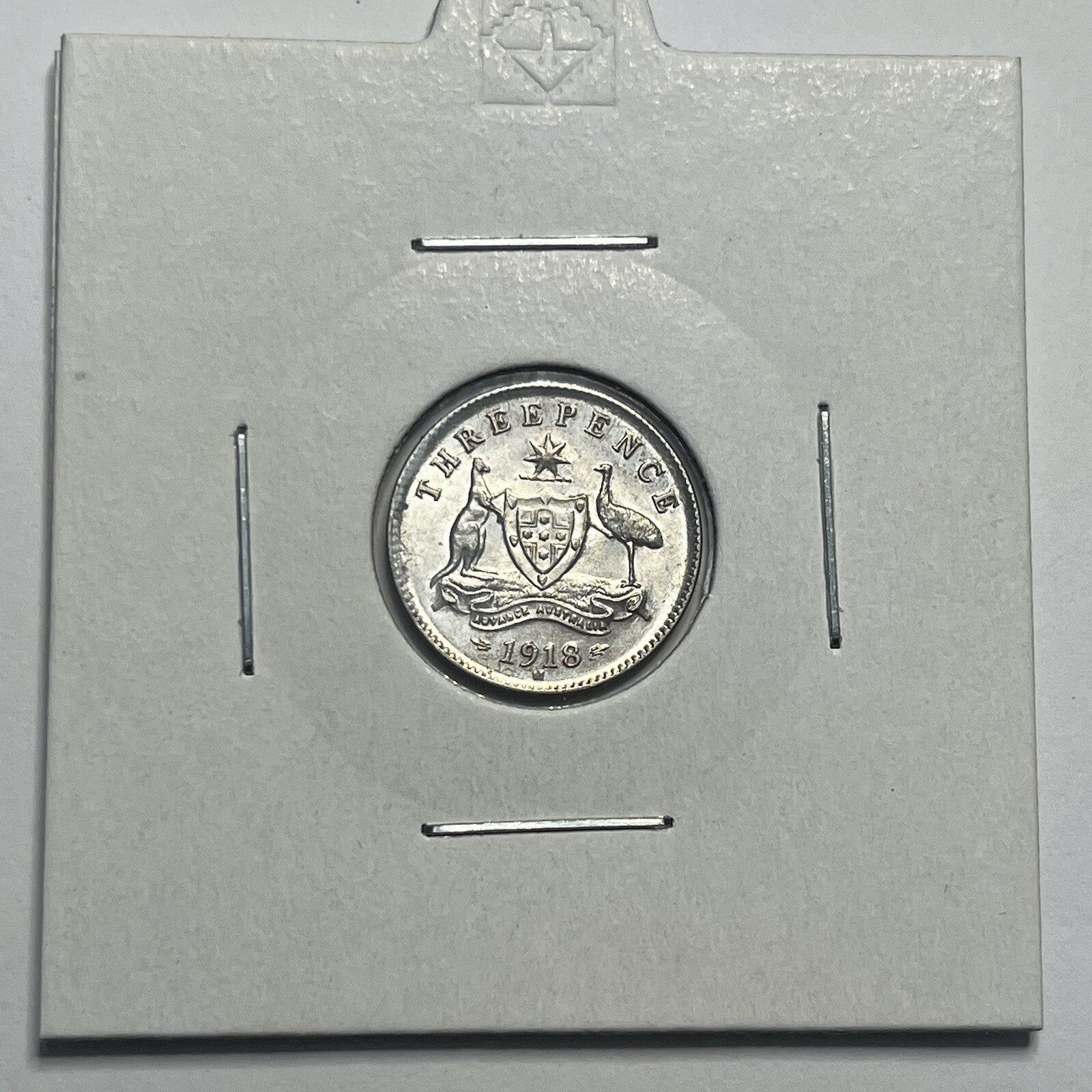 1918 Threepence Coin - Choice Uncirculated - Silver Predecimal - High Grade