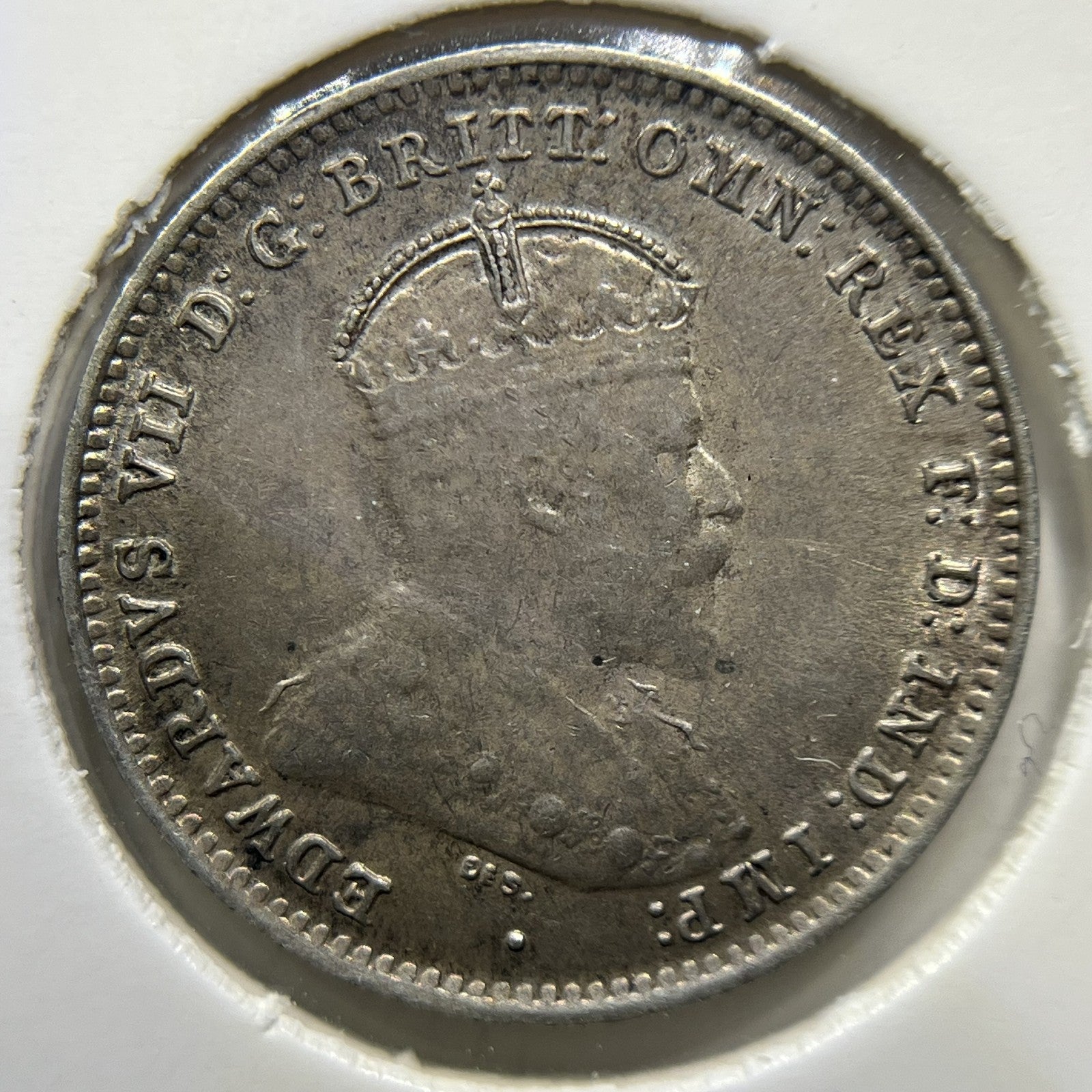 1910 Threepence Coin - Extremely Fine Emu CUD - Silver Edward VI