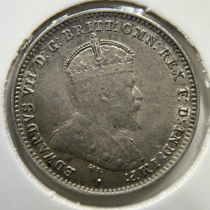 1910 Threepence Coin - Extremely Fine Emu CUD - Silver Edward VI