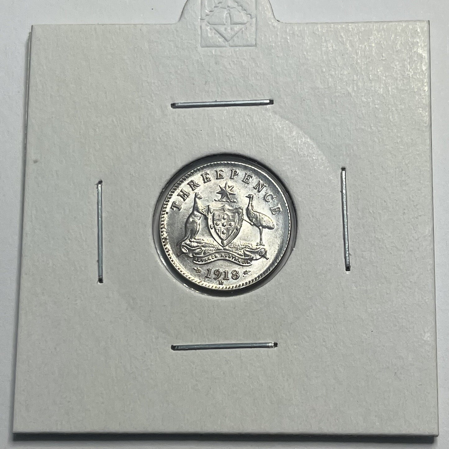 1918 Threepence Coin - Choice Uncirculated - Silver Predecimal - High Grade