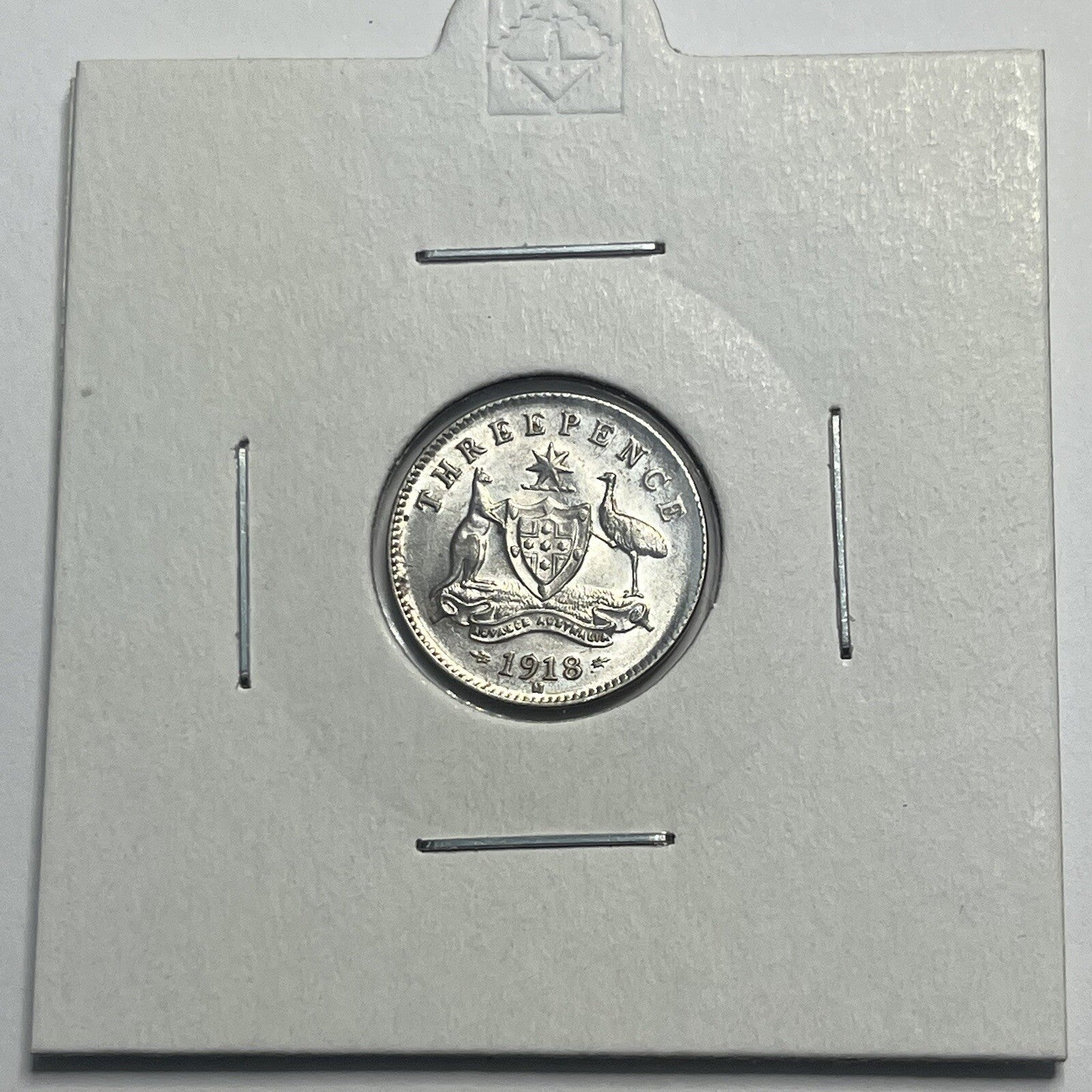 1918 Threepence Coin - Choice Uncirculated - Silver Predecimal - High Grade