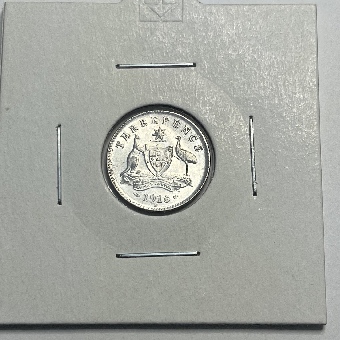 1918 Threepence Coin - Choice Uncirculated - Silver Predecimal - High Grade